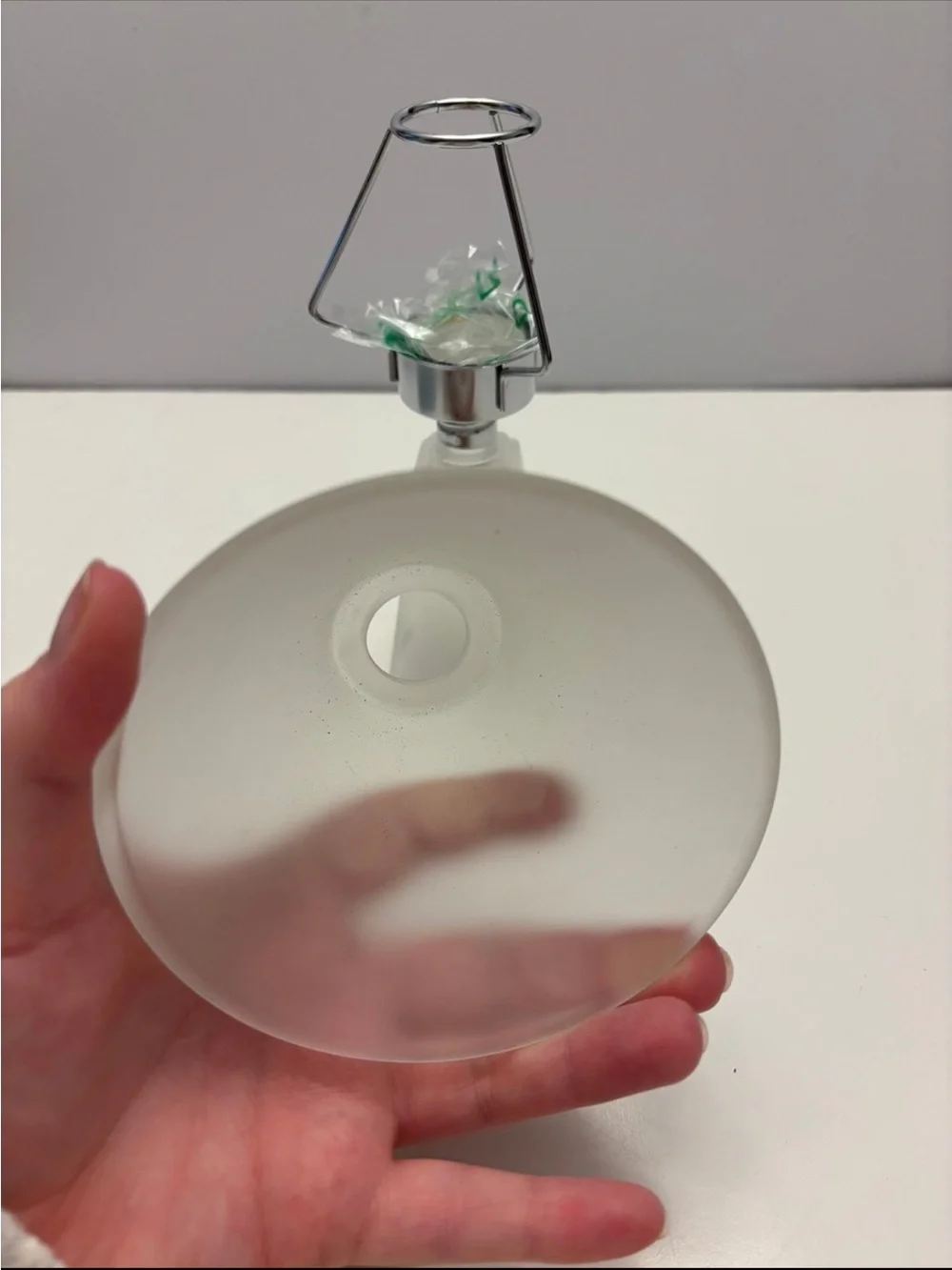 New with box PROVO CRAFT Frosted Glass Lamp Kit - Unpainted